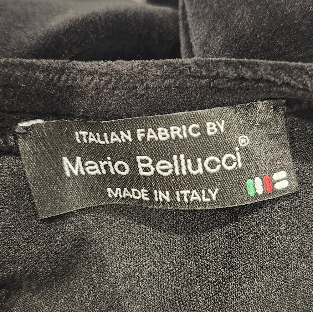 J CREW ITALIAN BLACK VELVET HATHAWAY DRESS MARIO BELLUCCI SZ 6 SCOOPBACK SHEATH - Picture 5 of 6